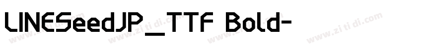 LINESeedJP_TTF Bold字体转换